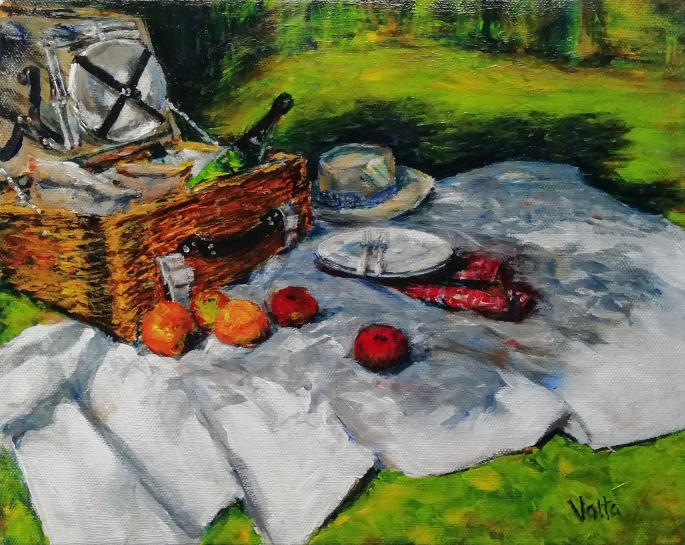 painting Let's picnic